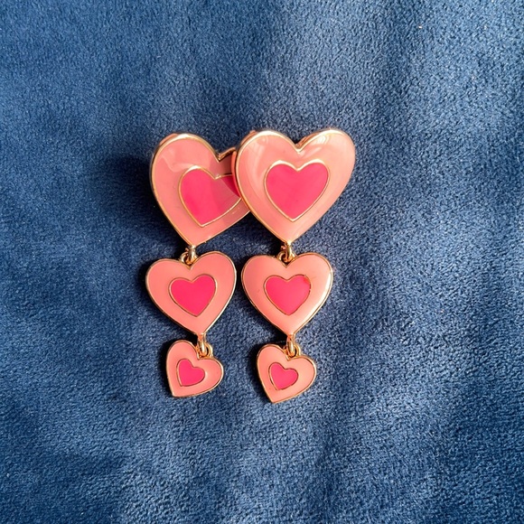 Jewelry - Pink Heart Earrings